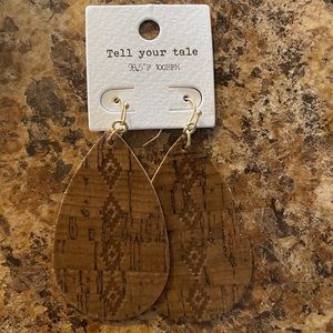 Brown Southwestern Cork Earrings
